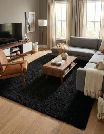 10' x 13' Solid Shag Rug