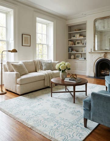 5' 5 x 7' 10 Hand Knotted Darya Wool Rug