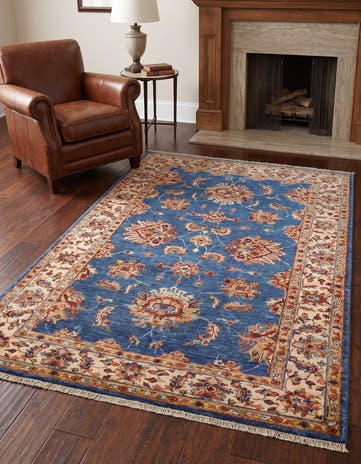 4' 1 x 6' 3 Hand Knotted Ziegler Rug