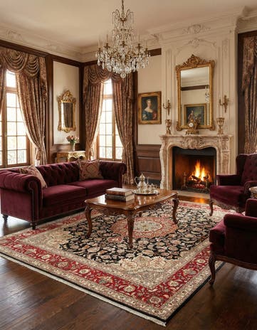 6' 7 x 8' 3 Tabriz Rug
