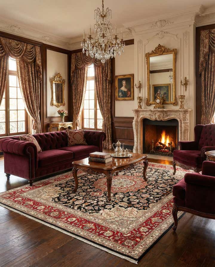 6' 7 x 8' 3 Tabriz Rug