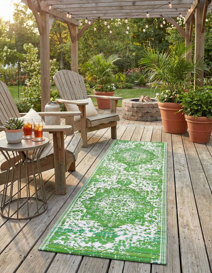 Detail image of 2' x 6' Easy-Clean Vista Breeze Indoor / Outdoor Runner Rug