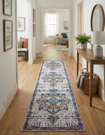 2' 7 x 12' Washable Francesca Runner Rug