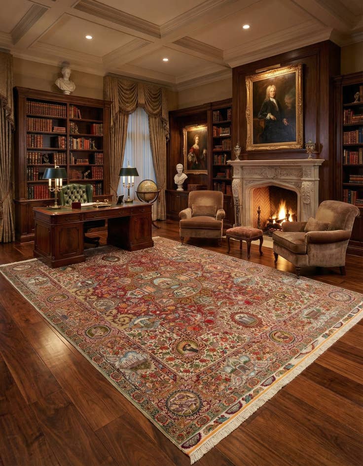 Detail image of 9' 10 x 13' 3 Tabriz Rug