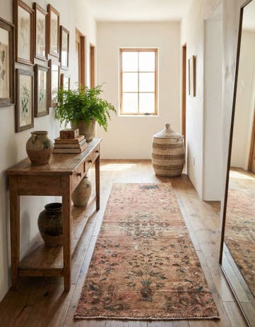 2' 10 x 8' 8 Hand Knotted Ultra Vintage Persian Wool Runner Rug
