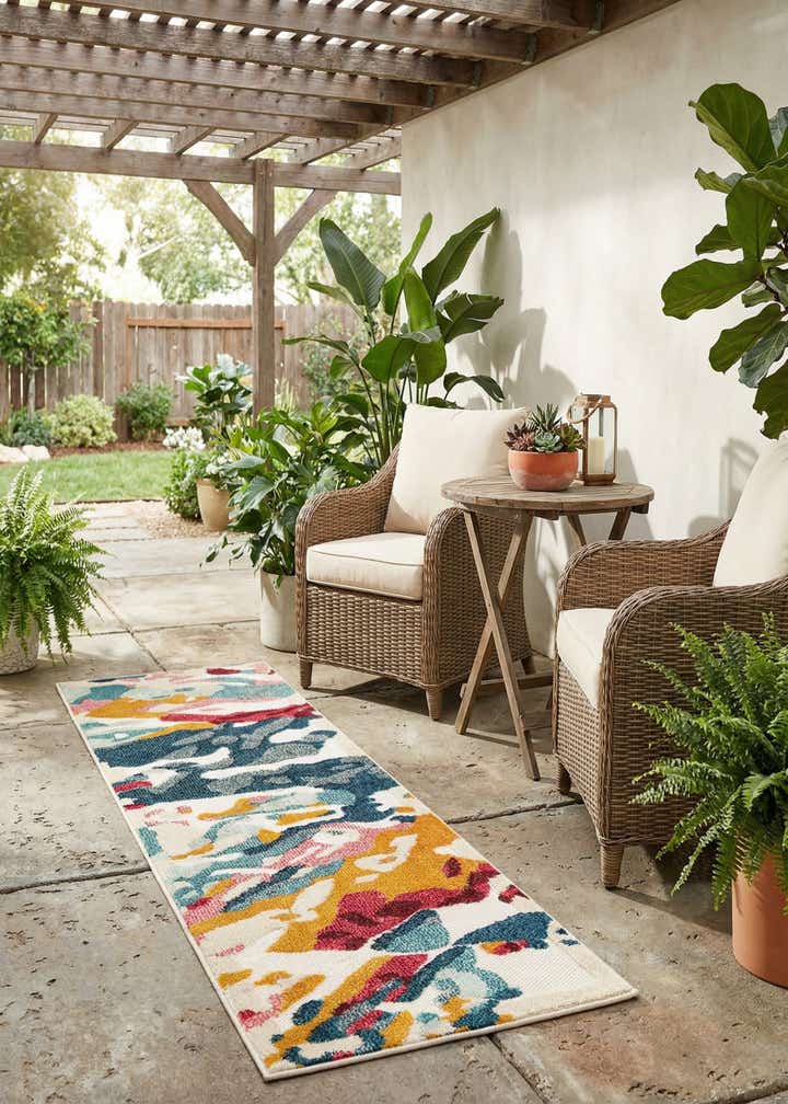 2' x 5' Easy-Clean Casablanca Indoor / Outdoor Runner Rug