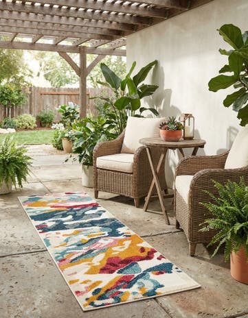 Easy-Clean Casablanca Indoor / Outdoor Runner Rug