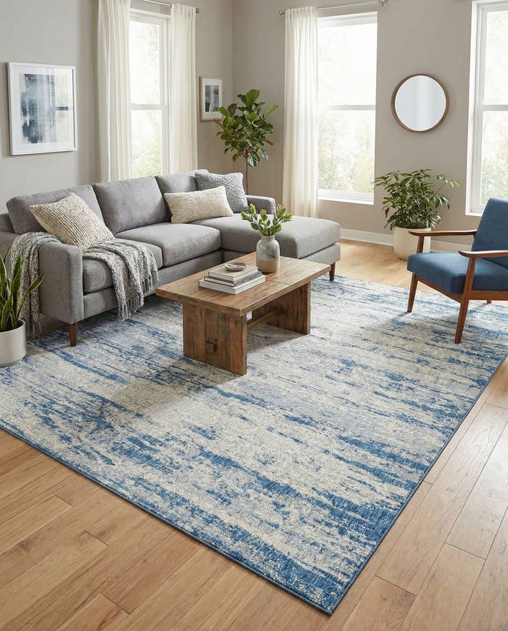 Detail image of 9' x 12' Easy-Clean Modern Indoor / Outdoor Rug