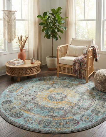8' x 8' Santiago Round Rug