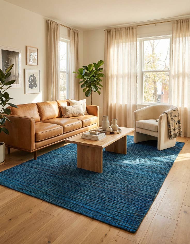 Detail image of 5' 1 x 7' 11  Hand Knotted Darya Wool Rug