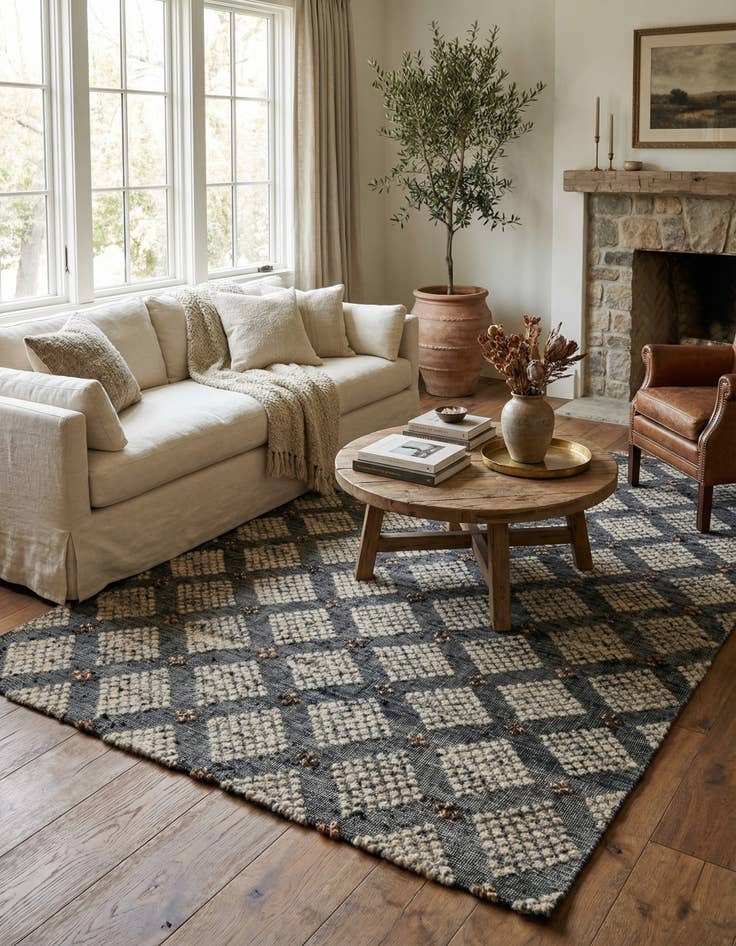 Detail image of 5' 7 x 7' 9  Hand Knotted Darya Wool Rug