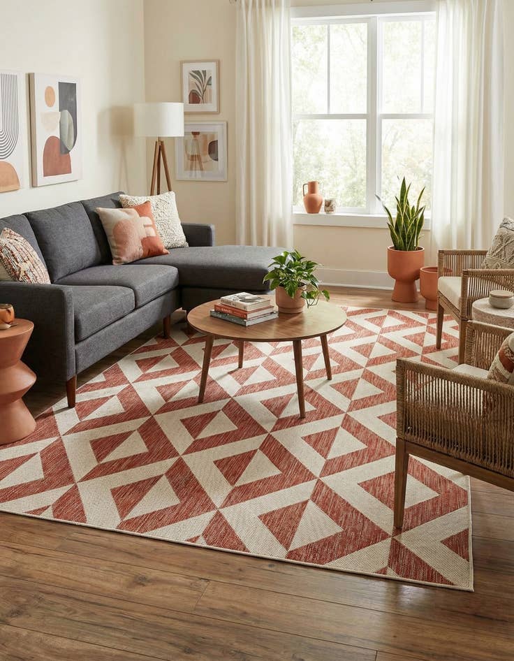 Detail image of 6' x 9' Easy-Clean Jill Zarin Napa Indoor / Outdoor Rug