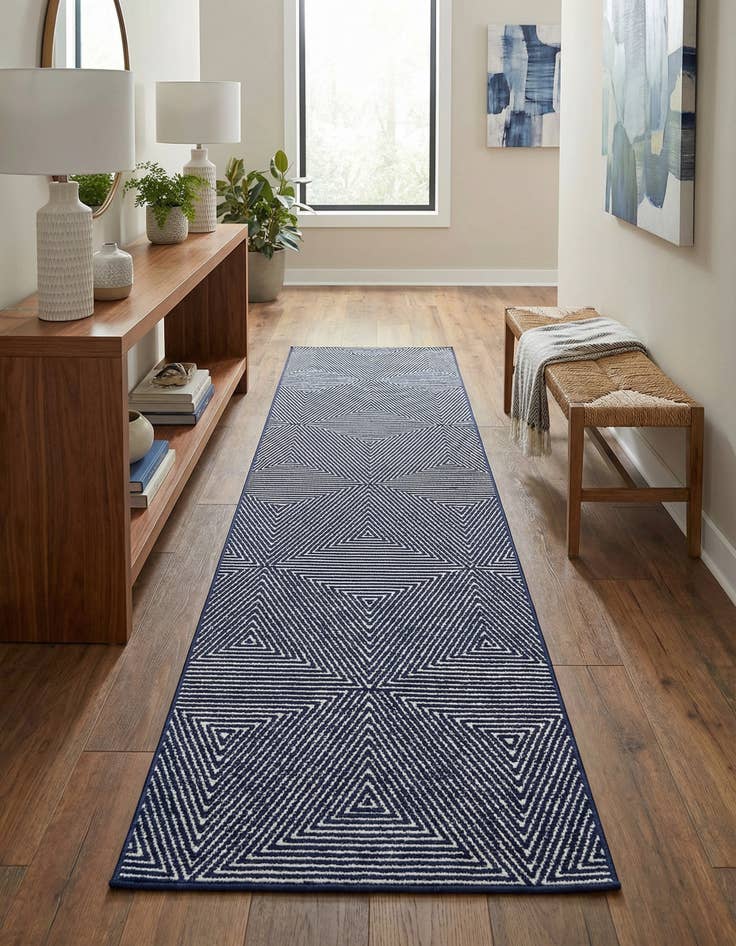 Detail image of 2' 7 x 12' Easy-Clean Sabrina Soto Indoor / Outdoor Runner Rug