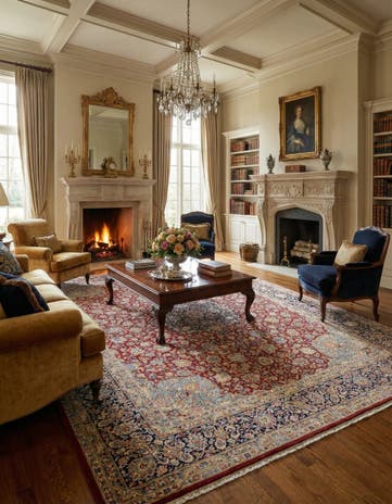 9' 8 x 13' Kerman Rug