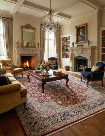 9' 8 x 13' Kerman Rug