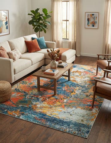 6' x 9' Washable Vivid Rug