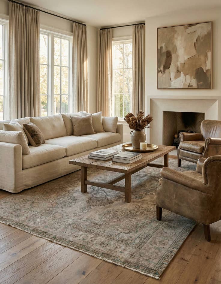 Detail image of  6' 2 x 9' 8  Hand Knotted Ultra Vintage Persian Wool Rug