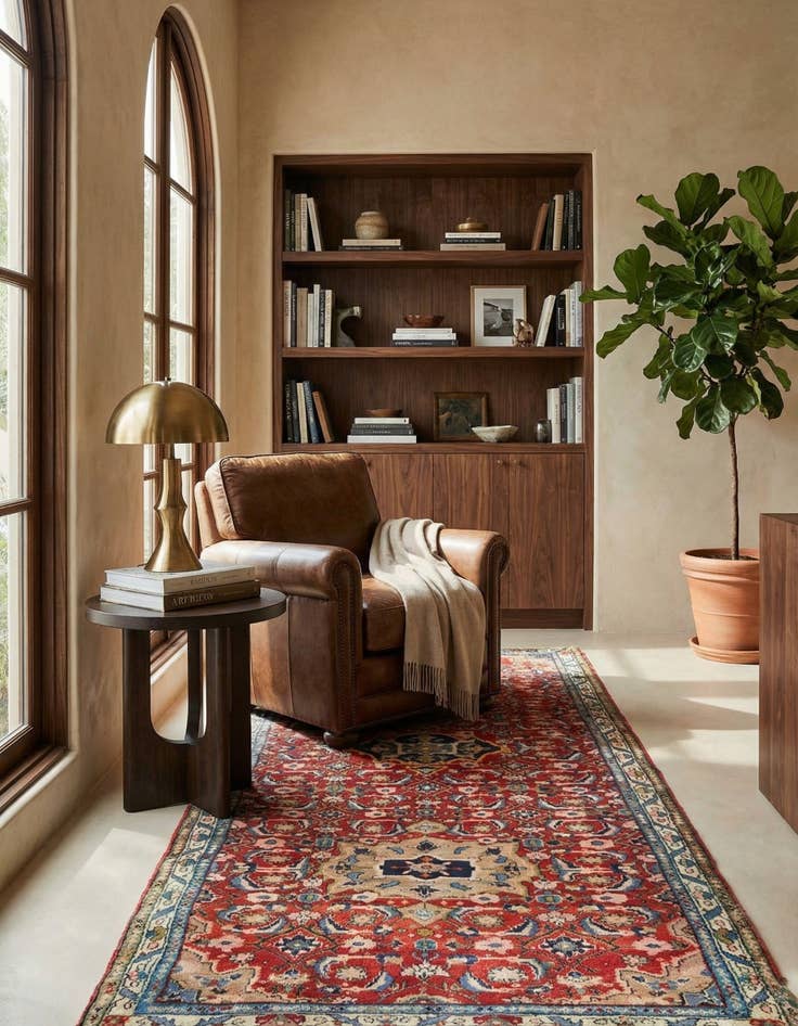 Detail image of 3' 7 x 9' 7 Hamedan Rug