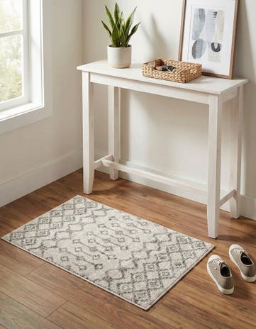 Ivory Eco Trellis Rug