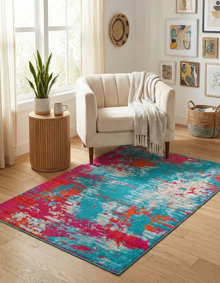 Detail image of 1' 4 x 1' 4 Azalea Sample Rug