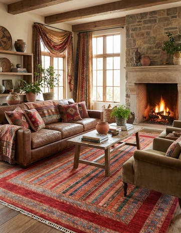 6' 10 x 9' 9 Hand Knotted Ariana Ziegler Rug