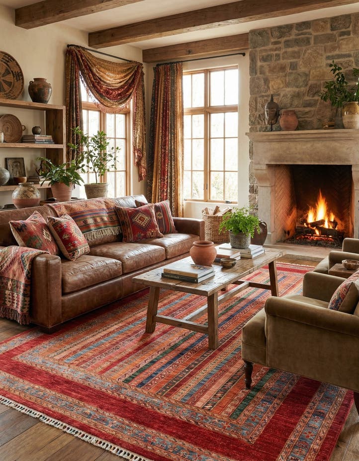 6' 10 x 9' 9 Hand Knotted Ariana Ziegler Rug