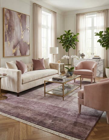 6' 7 x 10' Hand Knotted Darya Wool Rug