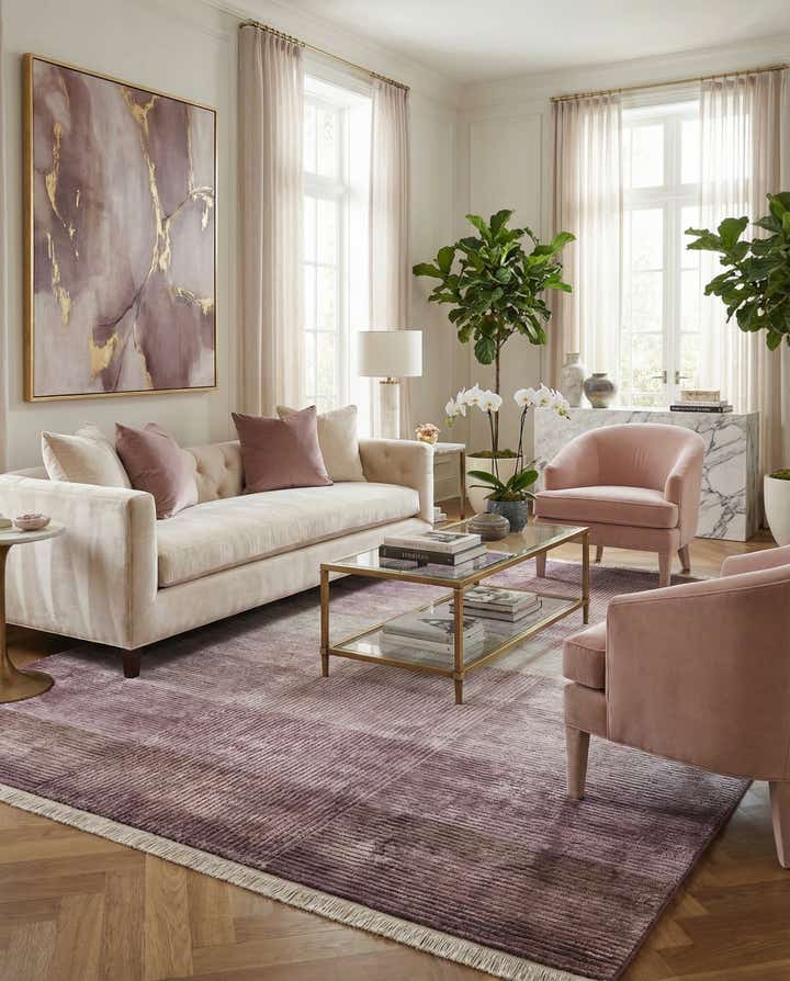 6' 7 x 10' Hand Knotted Darya Wool Rug