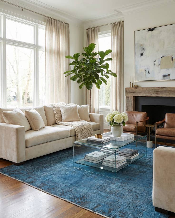 Detail image of 6' 2 x 8' 10 Hand Knotted Ultra Vintage Persian Wool Rug