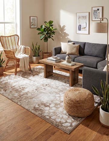 Brown Monte Carlo Rug