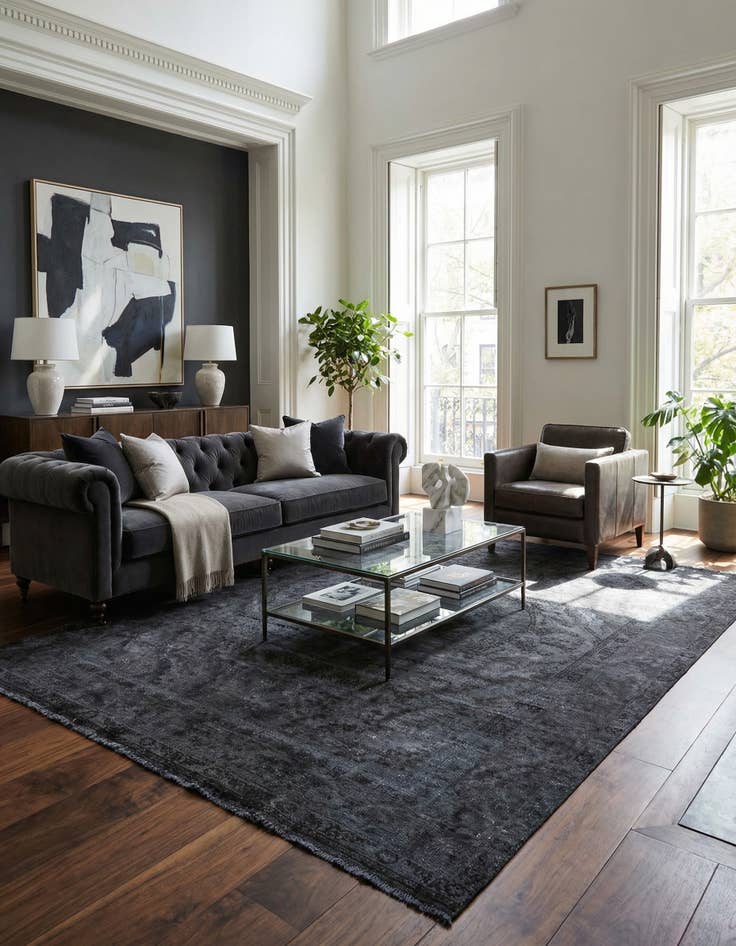 Detail image of 6' 7 x 9' 8  Hand Knotted Ultra Vintage Persian Wool Rug