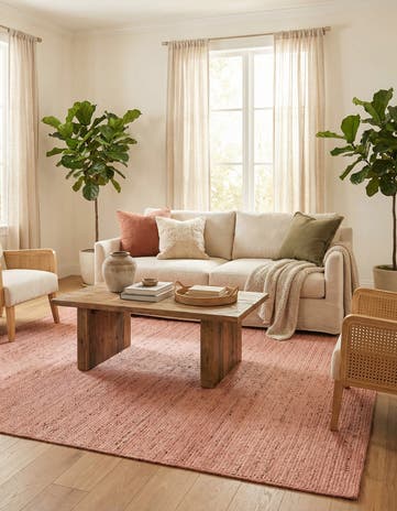 7' 1 x 10' Handmade Braided Jute Rug