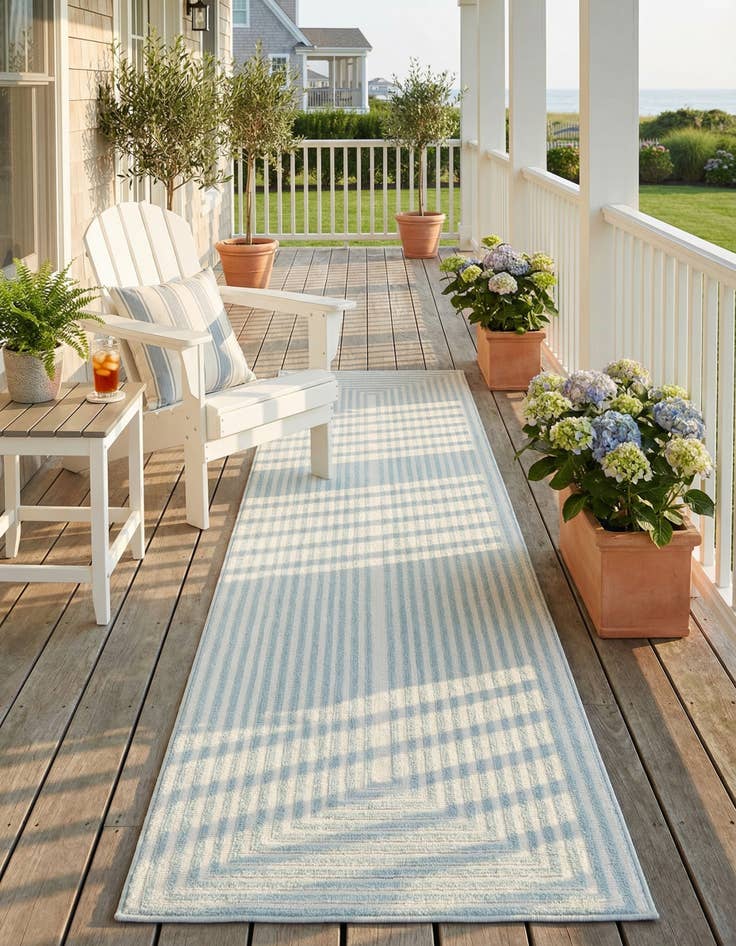 Detail image of 2' 7 x 12'  Washable Sabrina Soto Indoor / Outdoor Runner Rug