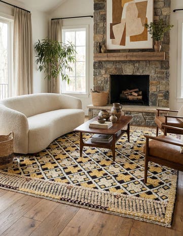 8' 1 x 10' 4 Hand Knotted Darya Wool Rug