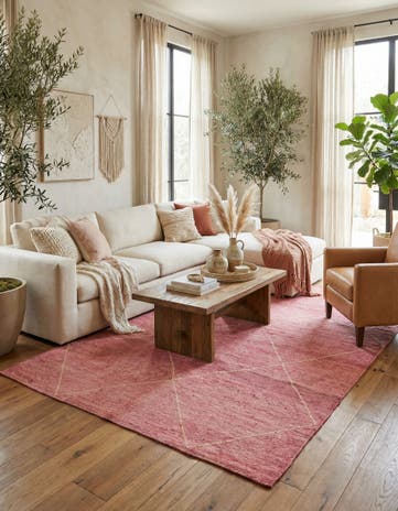 5' 7 x 8' Hand Knotted Moroccan Wool Rug
