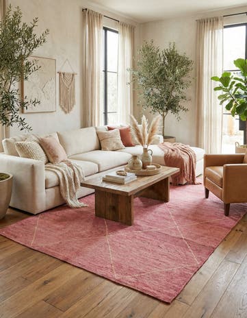 5' 7 x 8' Hand Knotted Moroccan Wool Rug
