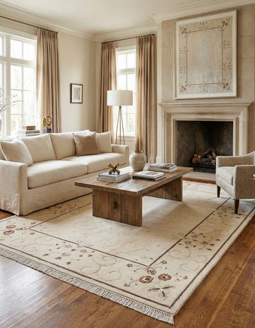 5' 7 x 7' 10 Hand Knotted Darya Wool Rug