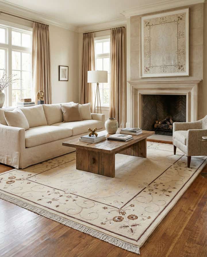 5' 7 x 7' 10 Hand Knotted Darya Wool Rug