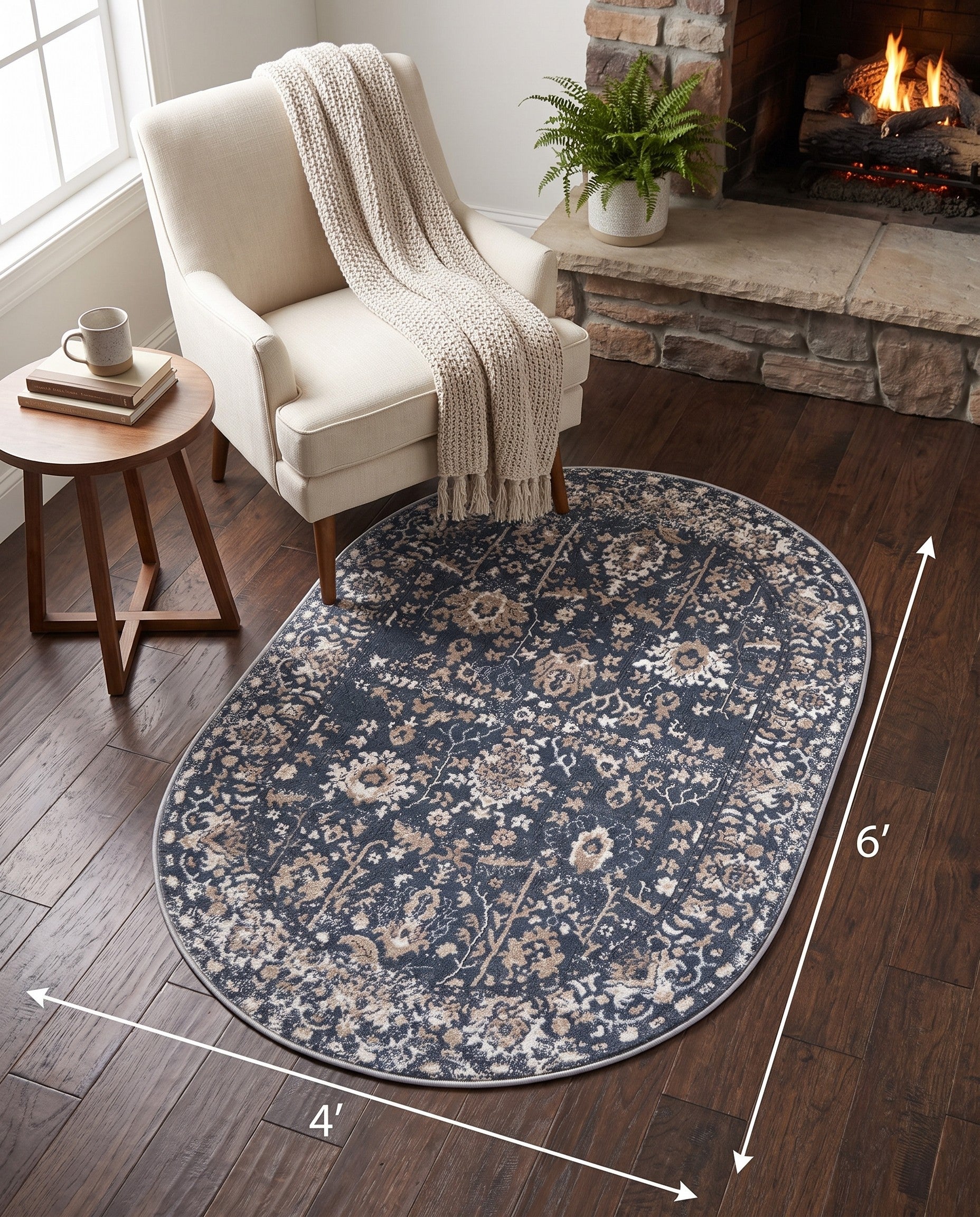 4' x 6' Oregon Oval Rug
