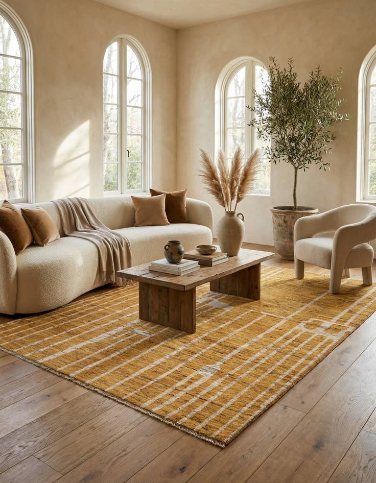 Detail image of 5' 7 x 7' 11  Hand Knotted Darya Wool Rug