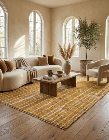 5' 7 x 7' 11 Hand Knotted Darya Wool Rug