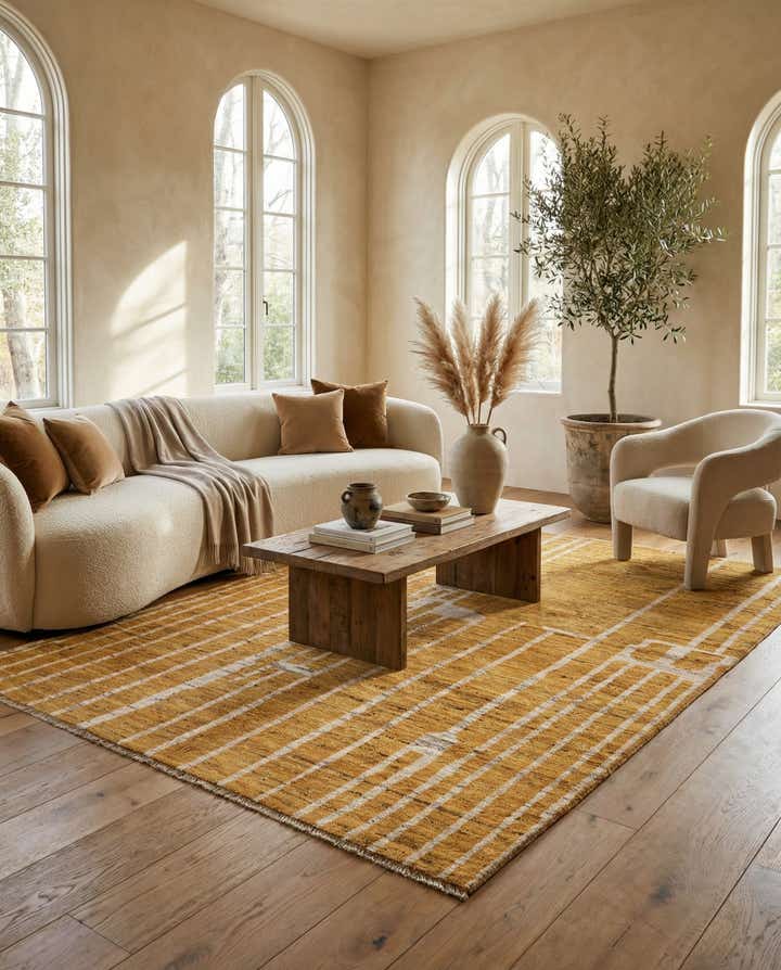 5' 7 x 7' 11 Hand Knotted Darya Wool Rug