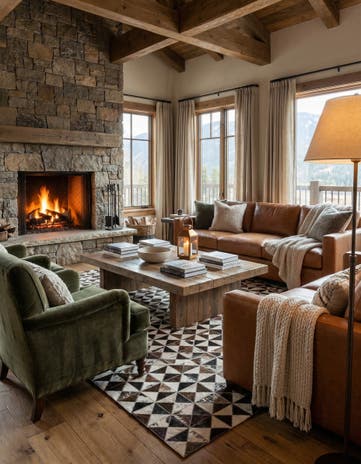 5' 4 x 7' 7 Cowhide Rug