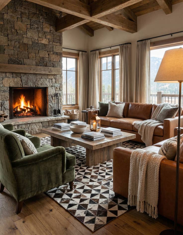 Detail image of 5' 4 x 7' 7 Cowhide Rug