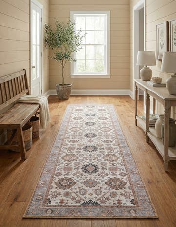2' 7 x 10' Washable Timeless Runner Rug