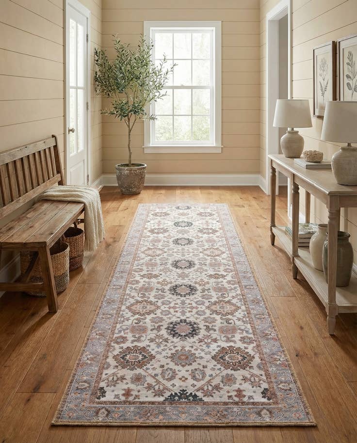 Detail image of 2' 7 x 10' Washable Timeless Runner Rug