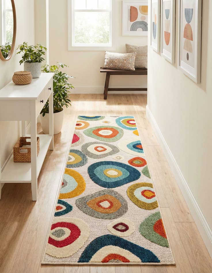 Detail image of 2' x 6' Easy-Clean Casablanca Indoor / Outdoor Runner Rug