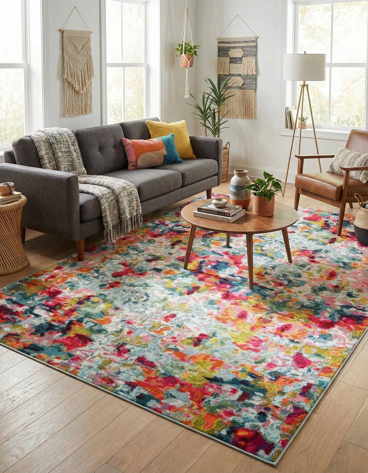 Detail image of 10' x 14' 1  Washable Spectrum Rug