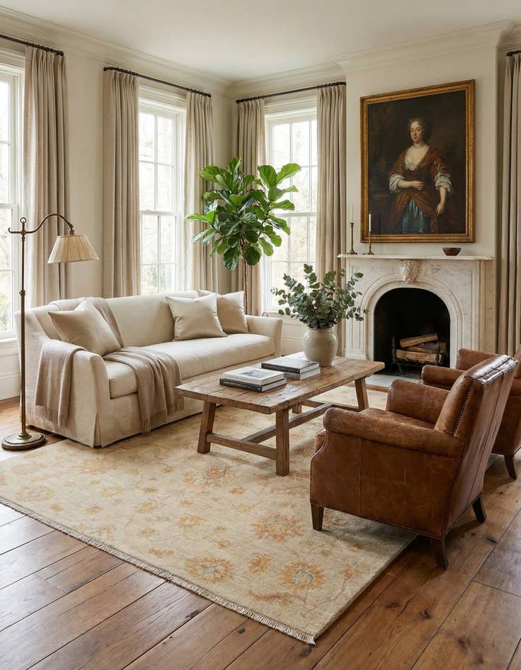 Detail image of 5' 10 x 7' 11 Ziegler Wool Rug