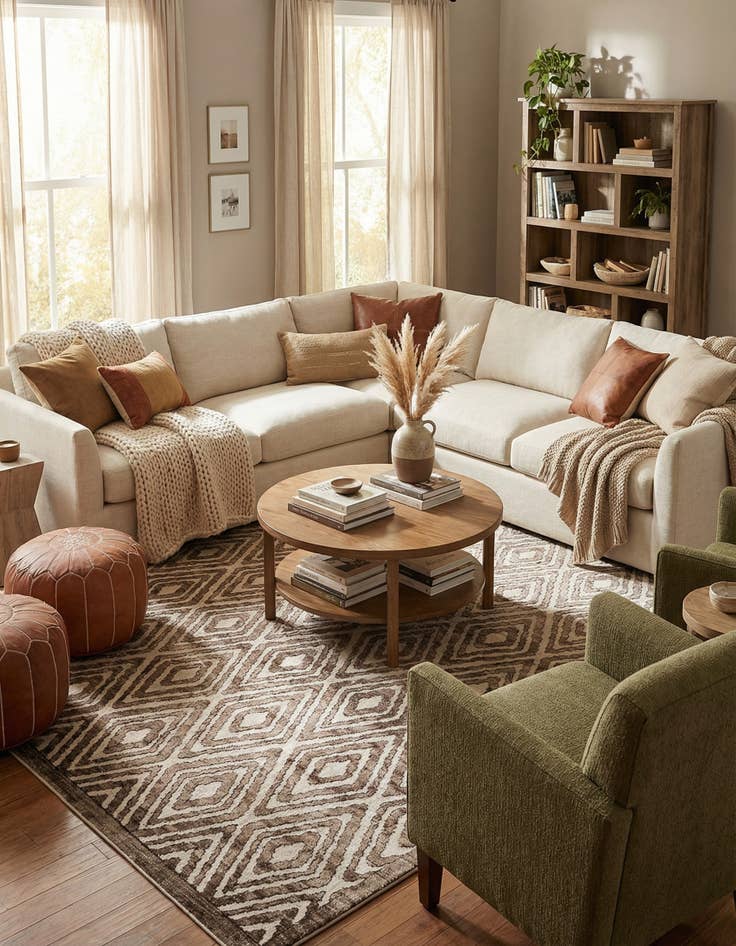 Detail image of 7' 10 x 7' 10 Hermitage Square Rug